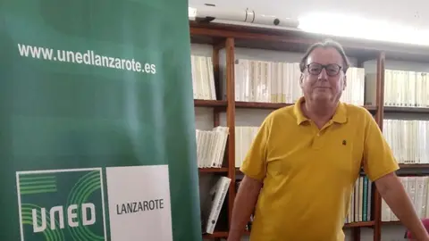 Andrés Fajardo, secretario de la UNED de Lanzarote.