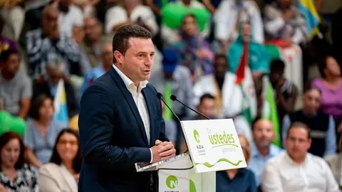 &Oacute;scar Noda en el acto desarrollado este domingo en Gran Canaria