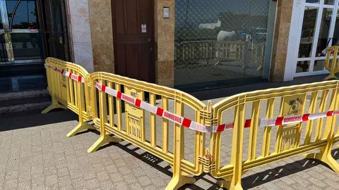 Imagen del vallado de los bomberos