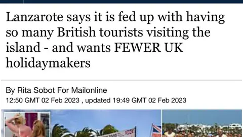 Imagen de uno de los medios que se hizo eco de la información sobre la saturación turística