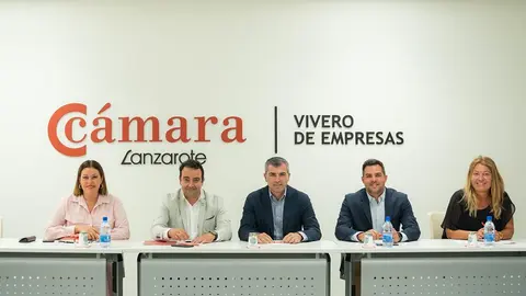 Manuel Domínguez en la Cámara de Comercio.