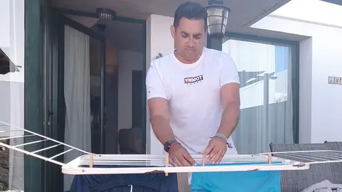 Yoné Caraballo es precisamente un ejemplo de padre que debe conciliar su vida familiar y  laboral.