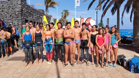 Nadadores de ESNA en la séptima edición de la Sailfish Lanzarote Open Water