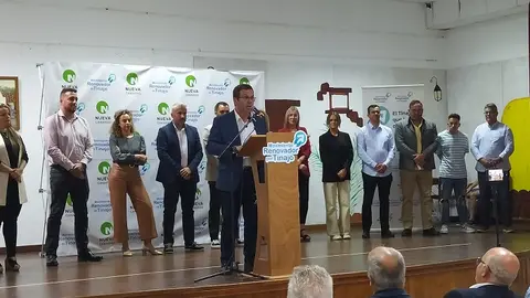 Antonio Morales en un acto de partido.