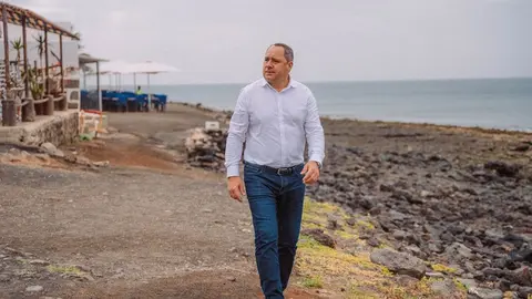 Juan Monzón en Playa Quemada.