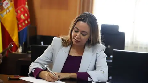 María Dolores Corujo en su despacho del Cabildo