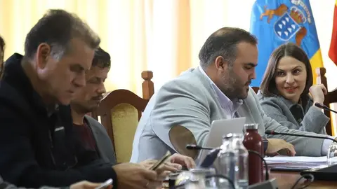 Samuel Martín en el pleno de los prespuestos del pasado 20 de febrero de 2023.