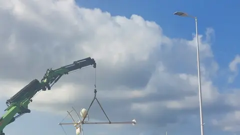 Obras alumbrado Playa Honda.