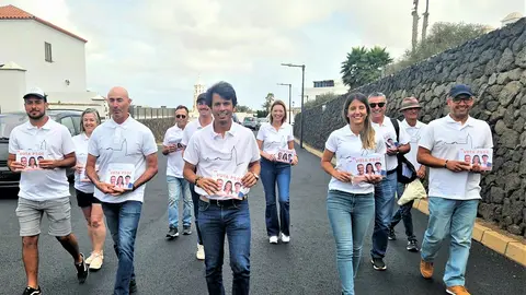 Equipo del PSOE en Teguise.