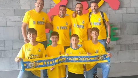 Uno de los grupos que se ha desplazado este sábado a Las Palmas