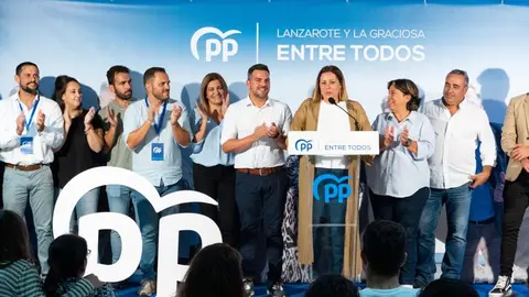 Imagen de Astrid Pérez este domingo por la noche