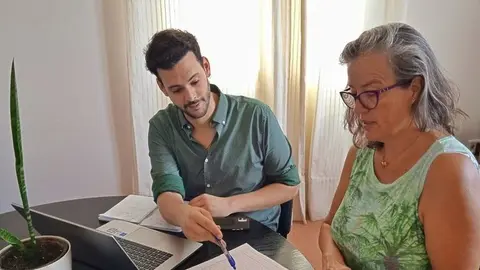 Javier Navarro en una reunión anterior a la última campaña electoral