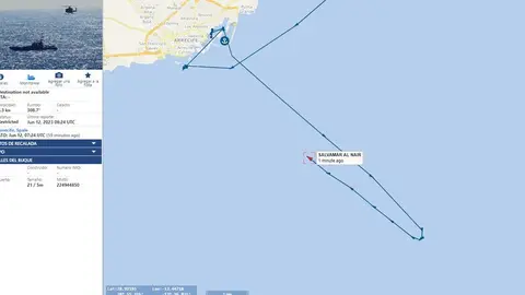 Coordenadas del rescate de pateras de este lunes.