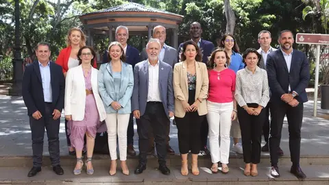 Ángel Víctor Torres este miércoles en la presentación de los candidatos