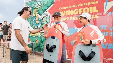 Manuel Morillo campeón de España de Wingfoil.
