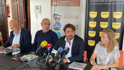 Imagen de la rueda de prensa que ofrecieron este martes.