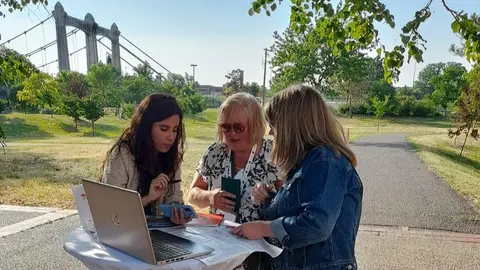 Representantes del Cabildo en su viaje a Estados Unidos y Cánada.
