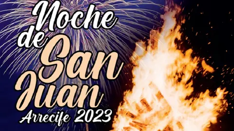 Cartel de las fiestas de San Juan en Arrecife.