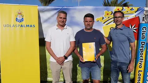 Firma del convenio entre el CD Lomo y la UD Las Palmas.