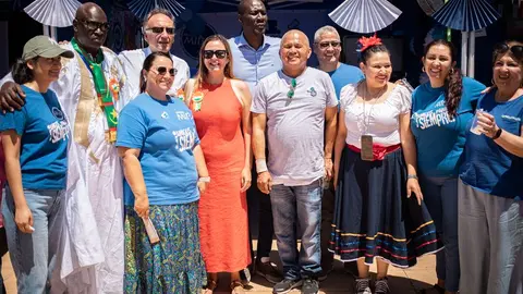 Los candidatos socialistas en el evento