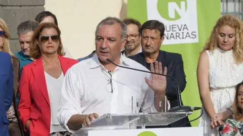 Luis Campos en un acto reciente de campaña