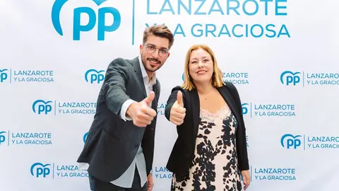 Jeziel Martín junto a Astrid Pérez.