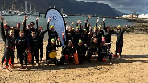 Imagen de los participantes de la prueba solidaria.