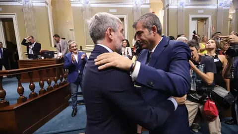 Fernando Clavijo junto a Manuel Domínguez.