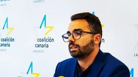 Echedey Eugenio en una rueda de prensa