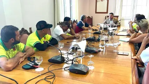 Reunión con el equipo del servicio de márgenes