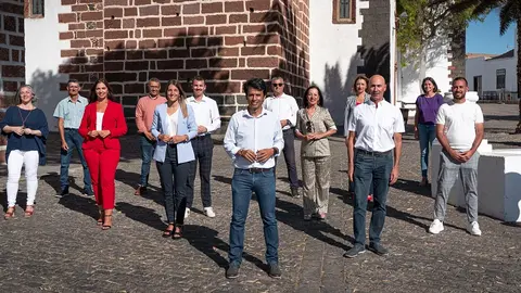 Imagen de equipo del PSOE en Teguise.