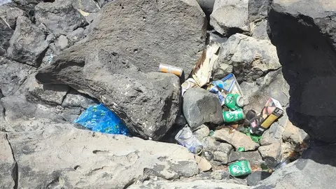 Imagen de la suciedad de Playa Dorada.
