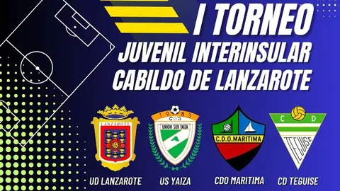 Cartel. I Torneo Juvenil Interinsular Cabildo de Lanzarote 