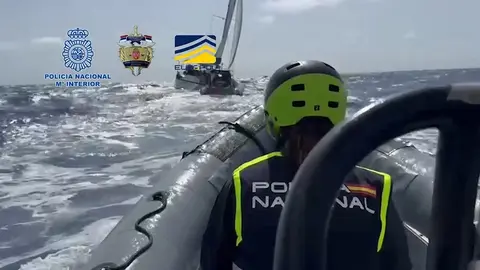 Imagen de la actuación conjunta para detener a los traficantes.