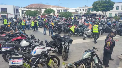 Encuentro de moteros realizado en San Bartolomé.