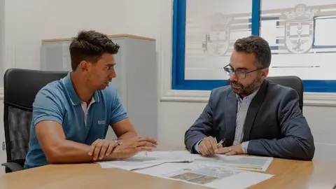 Maciot Cabrera con Echedey Eugenio.