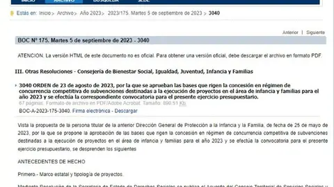 Boletín Oficial de Canarias.