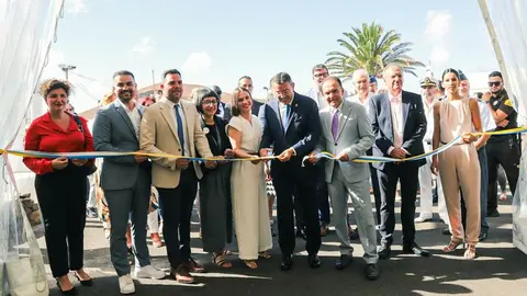 Imagen de las autoridades presentes en la inauguración de la Feria