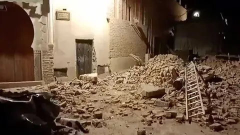 Imagen de una de las zonas afectadas emitida en Televisión Española