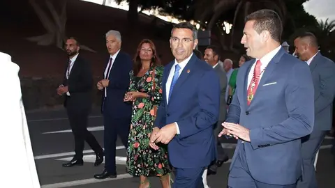 El presidente del Cabildo acompañó al alcalde de Yaiza durante el recorrido