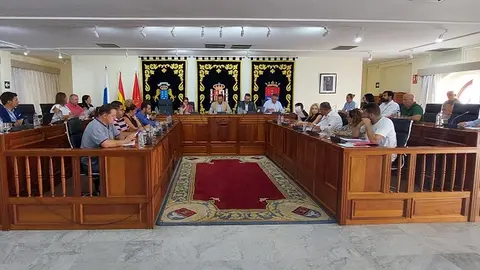 Imagen de la sesión plenaria celebrada este lunes, 11 de septiembre, con el acuerdo de cesión de los terrenos para el Palacio de Congresos