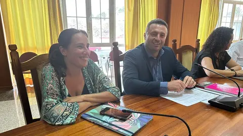 Los consejeros de Nueva Canarias-UPY en el Pleno del Cabildo de Lanzarote.