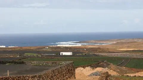 Imagen de la llegada al pueblo de El Cuchillo.