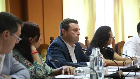 Óscar Noda un pleno en el Cabildo.