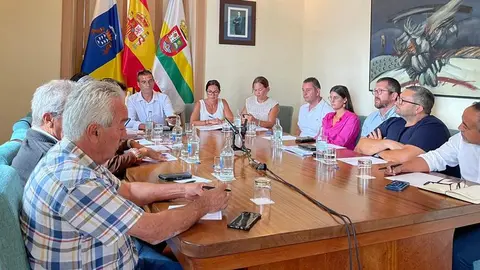 Imagen del pleno del Ayuntamiento de Haría
