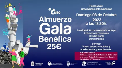 Cartel Gala Almuerzo solidario
