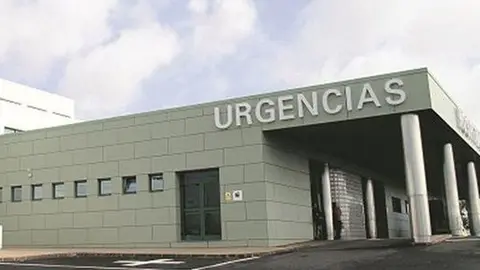 Entrada al servicio de Urgencias del hospital.