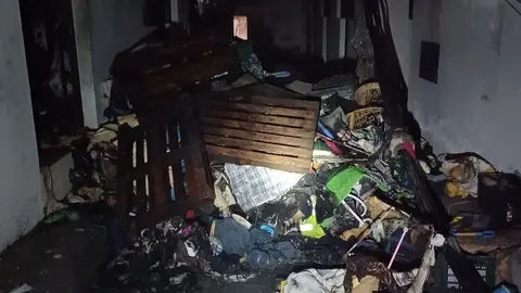 Incendio ocurrido en el Centro Comercial Papagayo.