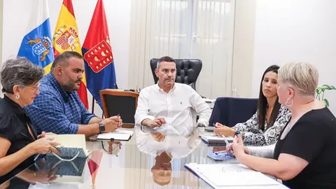 Imagen de la reunión que se mantuvo en el Cabildo para abordar este importante asunto.