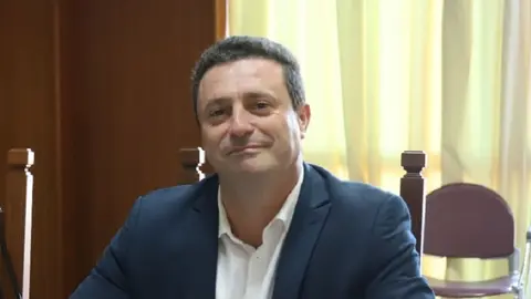 Óscar Noda en el Cabildo.